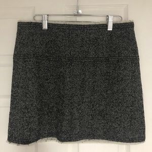 J.Crew gray/black houndstooth mini skirt